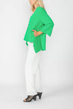 Green Kimono With Side Drape