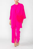 Hot Pink Kimono With Rose Pocket