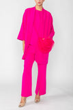 Hot Pink Kimono With Rose Pocket