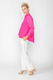 Fuchsia Crinkle Jqd One Button Jacket