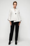 Taupe Crinkle Jqd One Button Jacket