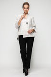 Taupe Crinkle Jqd One Button Jacket