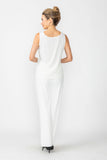Ivory Round Neck Top & Straight Leg Pants