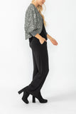Charcoal RIP Sleeve Bolero Jacket
