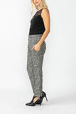 Charcoal Waist Elastic Pants