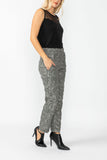 Charcoal Waist Elastic Pants