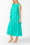 Baltic Sleeveless Ruffle Dress