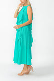 Baltic Sleeveless Ruffle Dress
