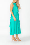 Baltic Sleeveless Ruffle Dress