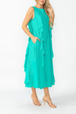 Baltic Sleeveless Ruffle Dress