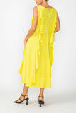Lemon Sleeveless Ruffle Dress