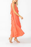 Sunset Cowl Neck Sleeveless Drape