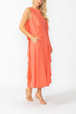 Sunset Cowl Neck Sleeveless Drape