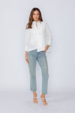 White One Button Jacket