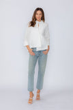 White One Button Jacket