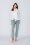 White One Button Jacket