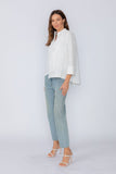 White One Button Jacket