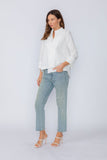 White One Button Jacket