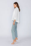 White One Button Jacket