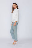 White One Button Jacket