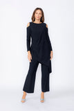 Black Wide Leg Straight Pants