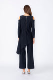 Black Wide Leg Straight Pants