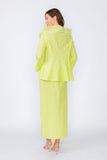 Neon Organdy Collar Edge Wire Finish Jacket