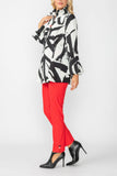 Black Wire High Stand Collar and Balloon Cuffs Jacket