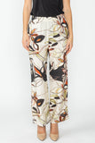 Flower Watercolor Print Pants