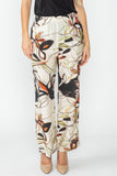 Flower Watercolor Print Pants