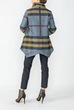 Multi Color Shirt With Grosgrain Detail