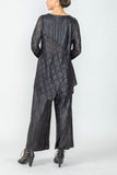 Black Mixed Media Tunic Top