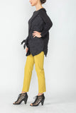 Black Asymmetrical Top With Large Pocket