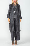 Black Puff Sleeve Kimono