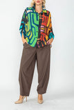 Multi Color Front Double Tuck Blouse