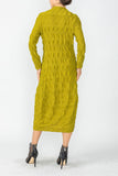 Mustard Bubble Hem Dress With Zip