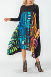 Multi Color Scarf Square Dress