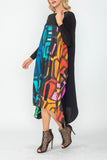 Multi Color Scarf Square Dress