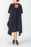 Multi Color Square Drape Scarf Dress