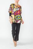 Multi Color Zip Front Poncho