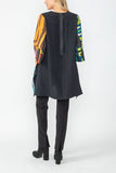 Multi-Color Long Tunic With Buttons