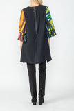 Multi-Color Long Tunic With Buttons