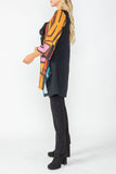 Multi-Color Long Tunic With Buttons