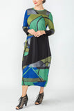 Multi-Color Bubble Dress With Side Pocket