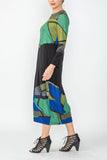 Multi-Color Bubble Dress With Side Pocket