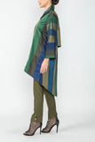 Multi-Color Zip Front Tunic