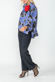 Blue High Low Cardigan