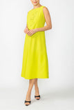 Lime Tank Dress With Back Zip