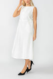 White Tank Dress With Back Zip