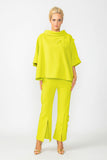 Lime Box Top With Ruffle